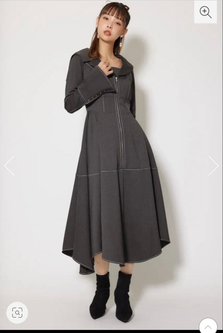 【最終値下げ】 rienda リエンダセーラーディティールフレアワンピース rienda | セーラーディティールフレアワンピース (ワンピース(ロング