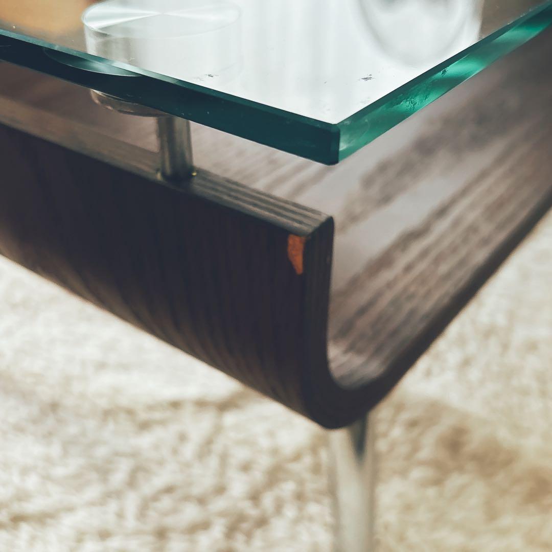 旧型】ニトリ センターテーブル ノルディック 強化ガラス ミッド