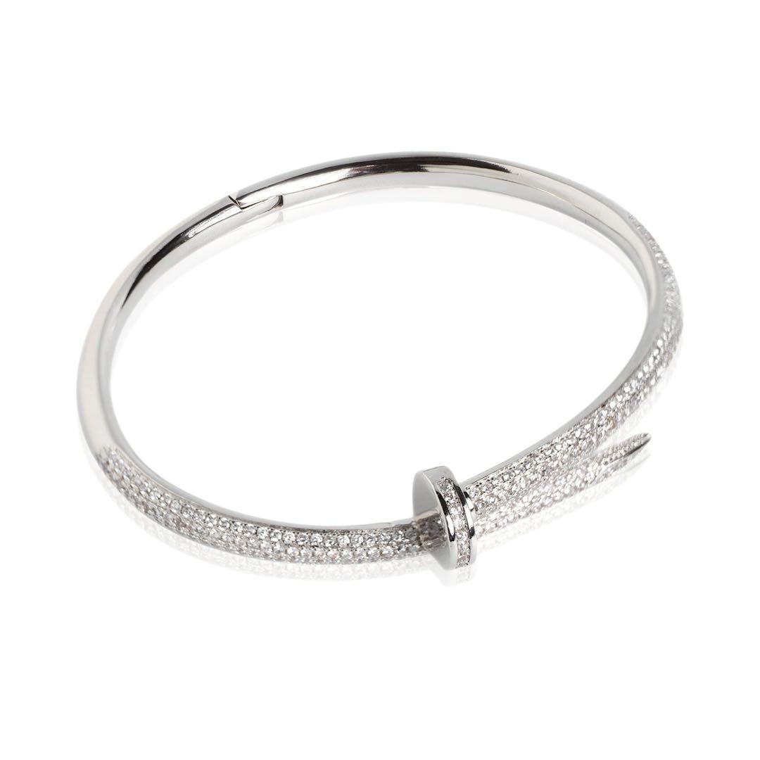 新品】釘 ブレスレット 18K ゴールド ジルコニア nail シルバー - メルカリ