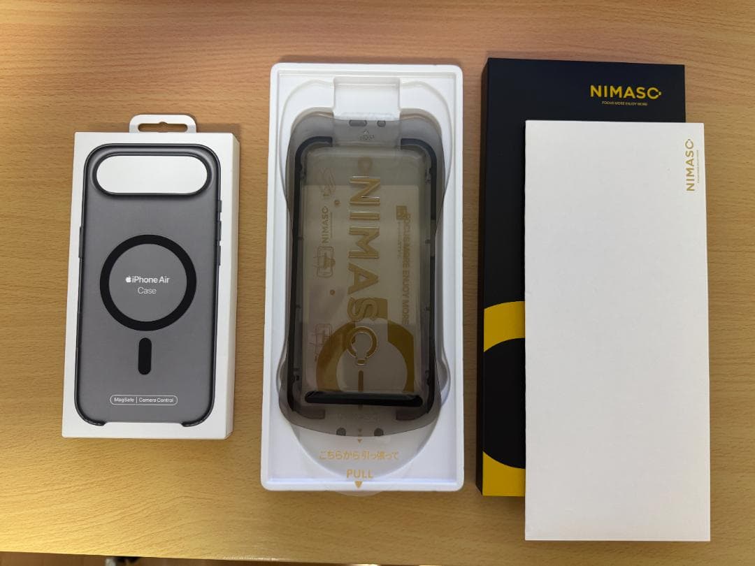 【新品】MagSafe対応 iPhone Airケース、NIMASO フィルム NIMASO iPhone Air ケースに干渉しない 反射防止、ブルーライトカット