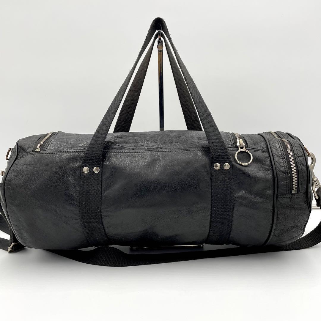 鑑定済】Dior HOMME 05年 エディ期 ドラムバッグ2WAY レザー - メルカリ