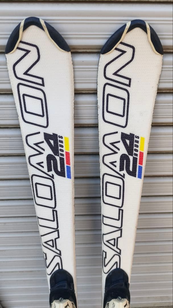 子供 ジュニア SALOMON 24 スキー板 ホワイト 120cm - メルカリ
