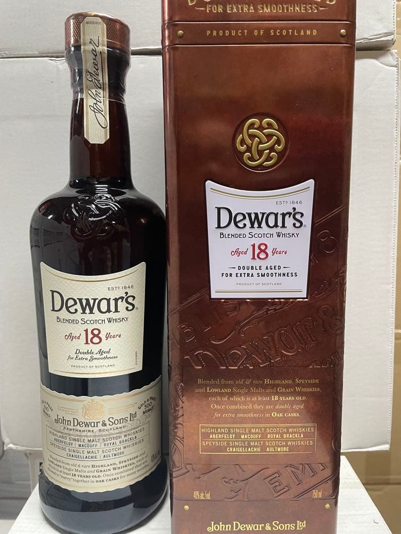 Dewar's 18年 ブレンデッドスコッチウイスキー 750ml Amazon.co.jp: デュワーズ 18年 [ ブレンデッド スコッチウイスキー
