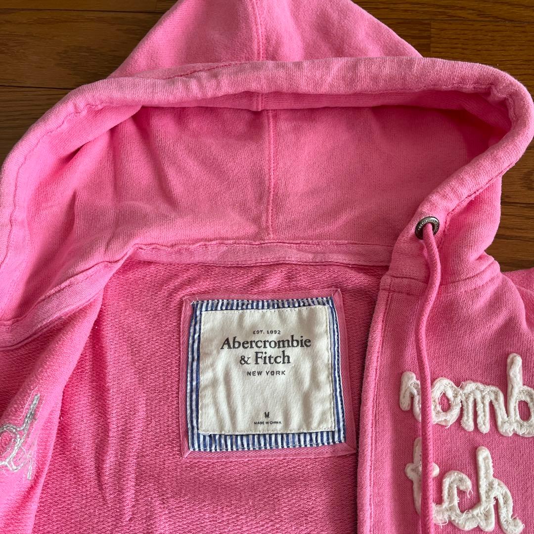 Abercrombie &Fitchアバクロパーカー ピンク - メルカリ