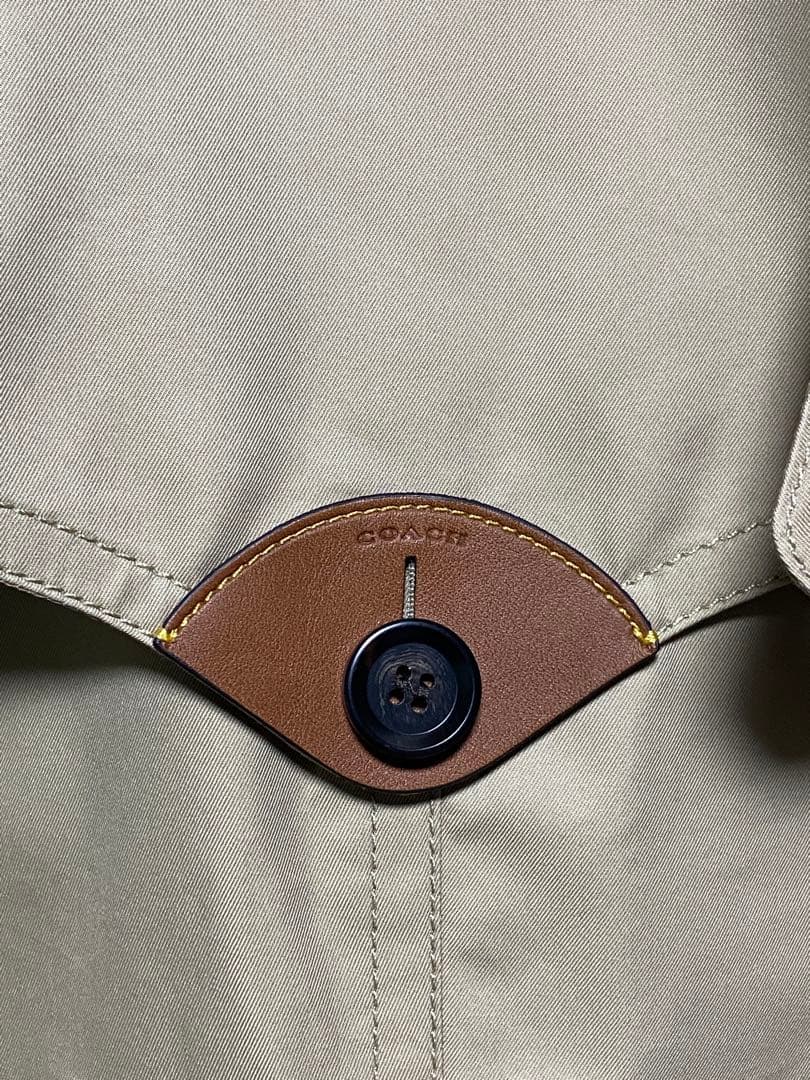 美品 COACH コーチ F33868 ベルト付 トレンチコート ベージュ S - メルカリ