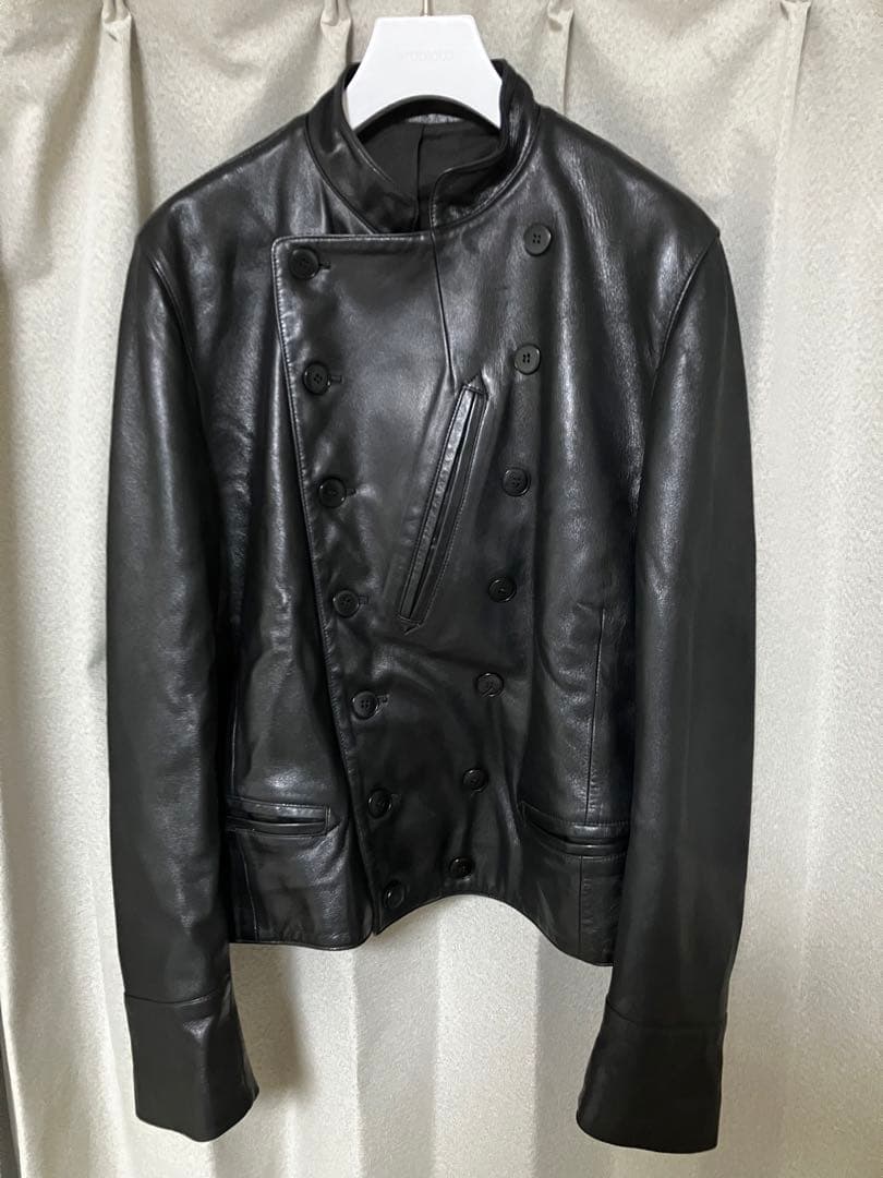 agnes b アニエスベー フィフル コックコート ナポレオン レザー