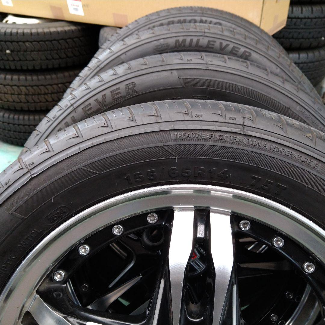 ☆社外アルミホイール 155/65R14MILEVER MP270 24年製4本 - メルカリ