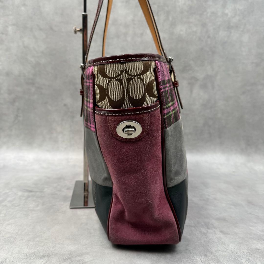 コーチ パッチワーク トートバッグ マルチカラー 1437 - メルカリ