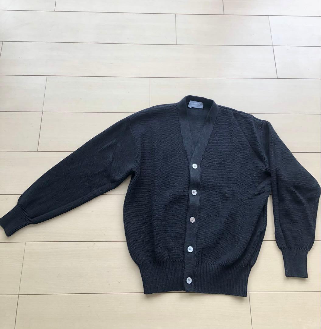 希少】コムデギャルソンオム バックロゴ ブラックカーディガン