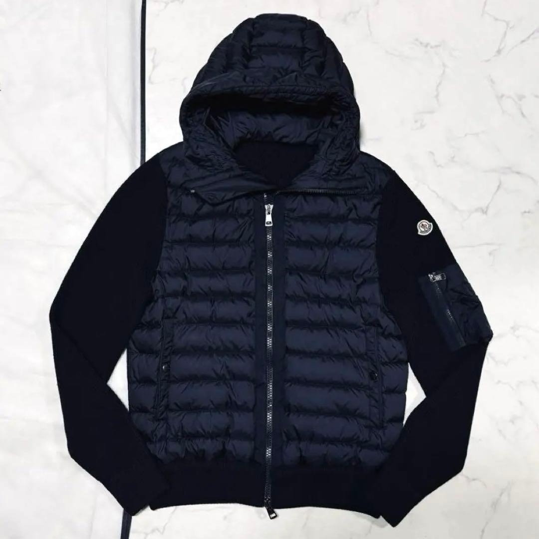 美品 モンクレール ハイブリッド ダウンジャケット カーディガン