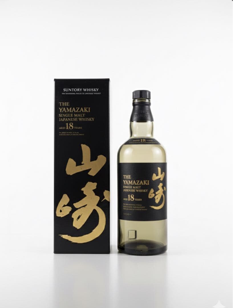 SUNTORY WHISKEY 山崎 18年 未洗浄空瓶　箱付き たまごっち食品・飲料・酒 - SUNTORY WHISKEY 山崎 18年 未洗浄空瓶 箱