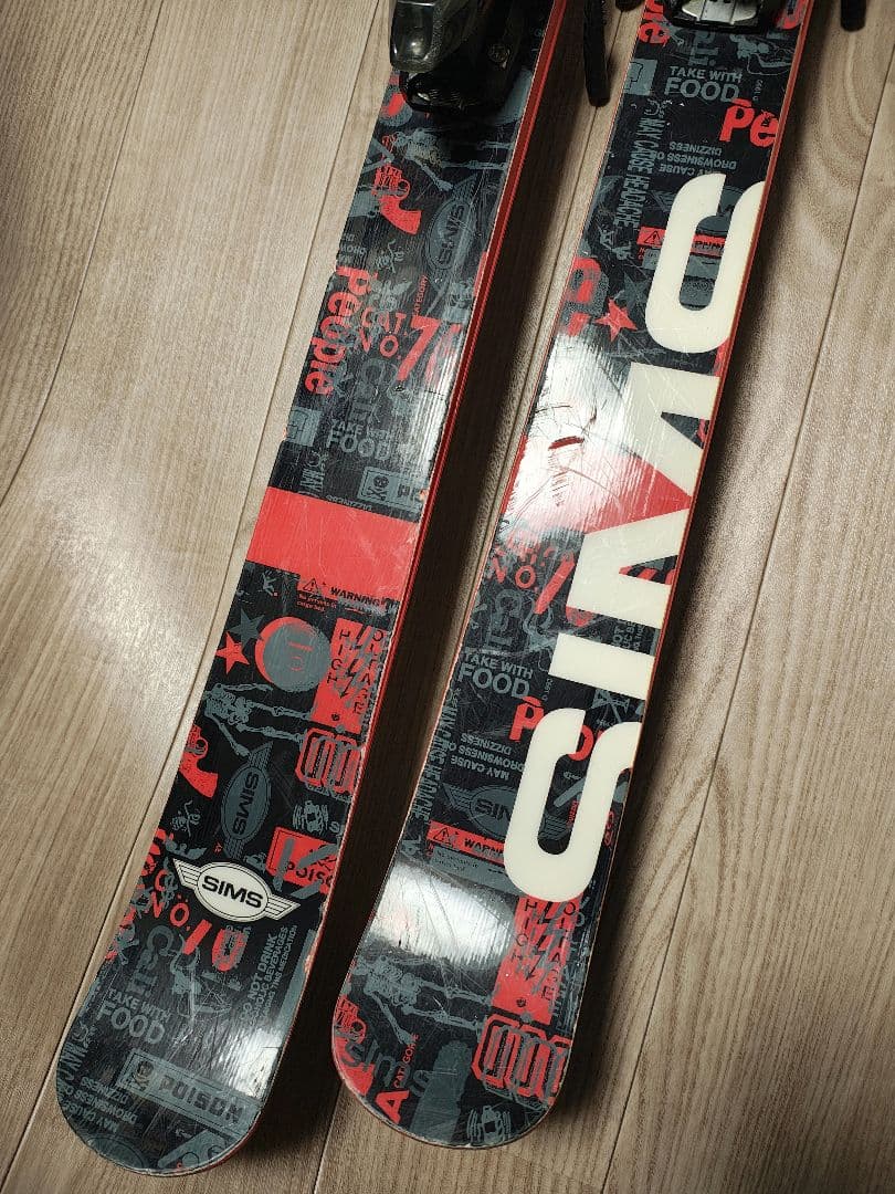 フリースタイル☆】175cm SIMSスキー板♪ ツインチップ！ - メルカリ
