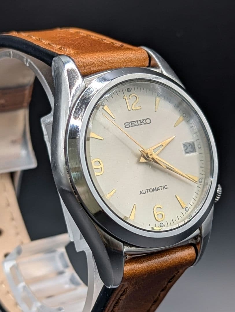 希少】SEIKO セイコー 7002-8000 自動巻き アイボリー文字盤 - メルカリ