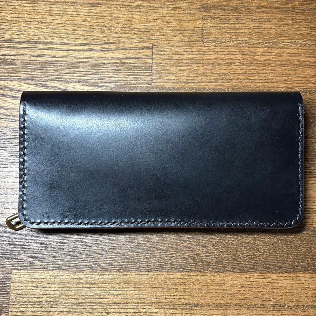 茶芯ハンドメイドトラッカーウォレット タ ロンジップウォレット