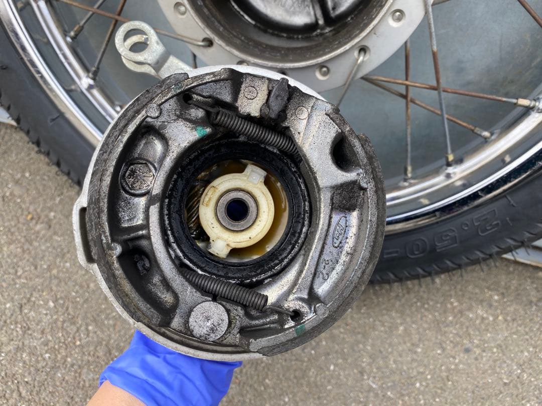 G926 リトルカブ ホイール IRC2.50-14 ダンロップ 2.75-14