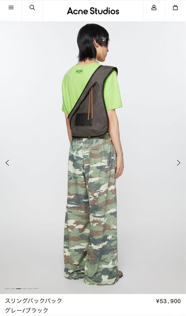 Acne Studios スリングバックパック - メルカリ