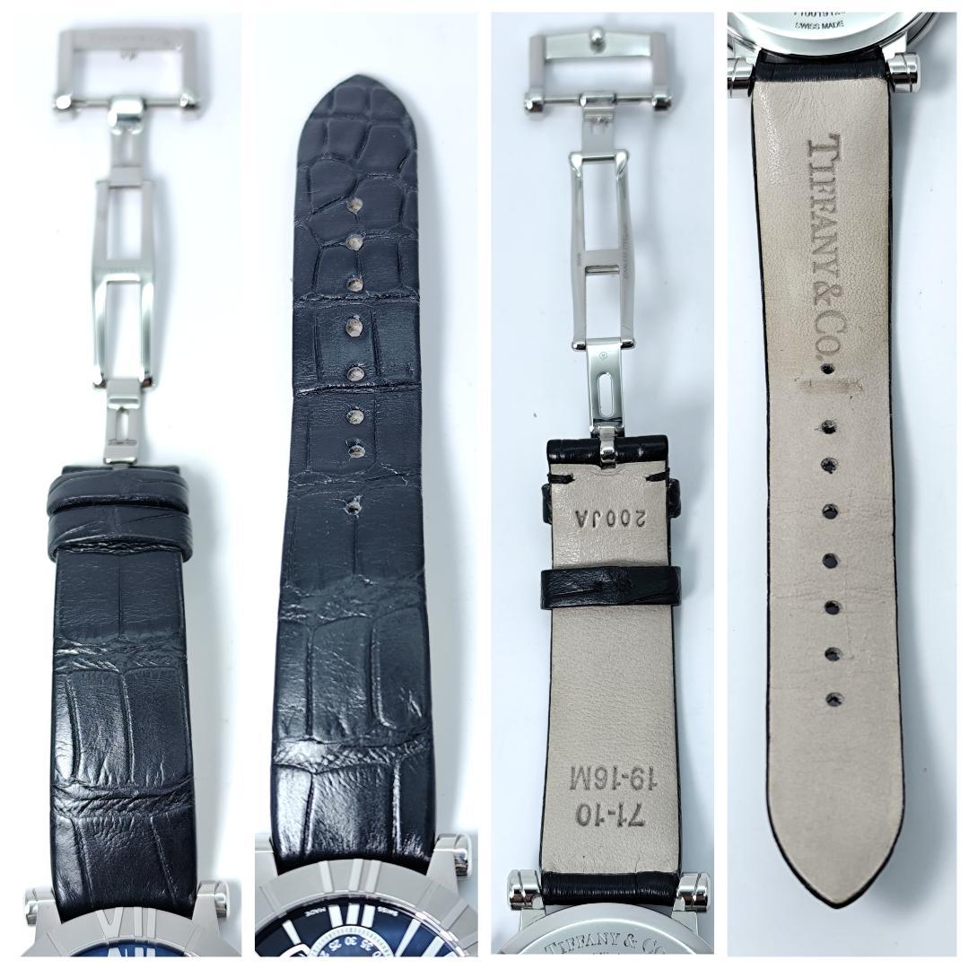 稼働 希少 極美品 ティファニー アトラス クロノグラフ ハートデイト