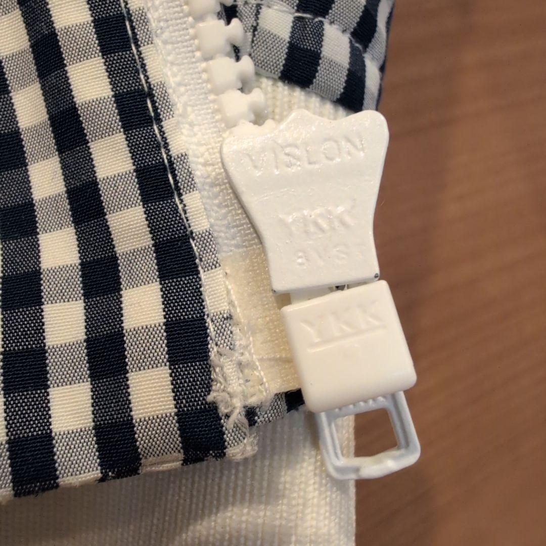 MAISON KITSUNÉ ネイビー・ホワイトチェック ブルゾン - メルカリ