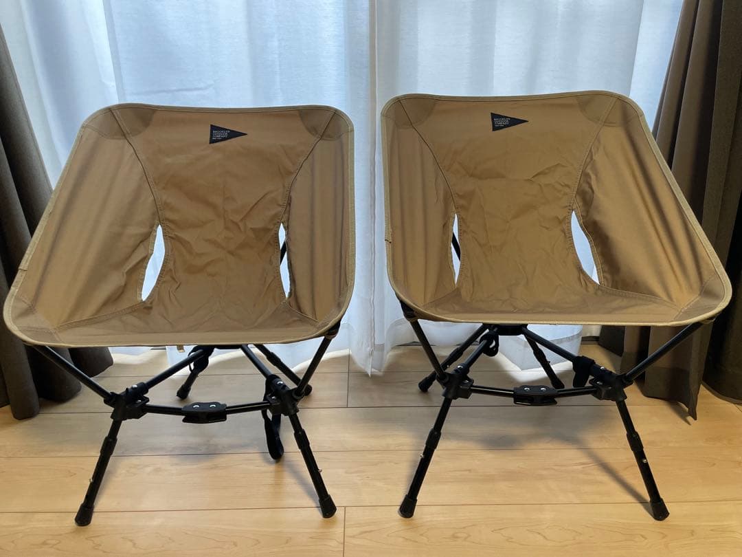ブルックリンアウトドアカンパニー チェア 2脚セット カーキ ブルックリンアウトドアカンパニー チェア 2脚セット カーキ