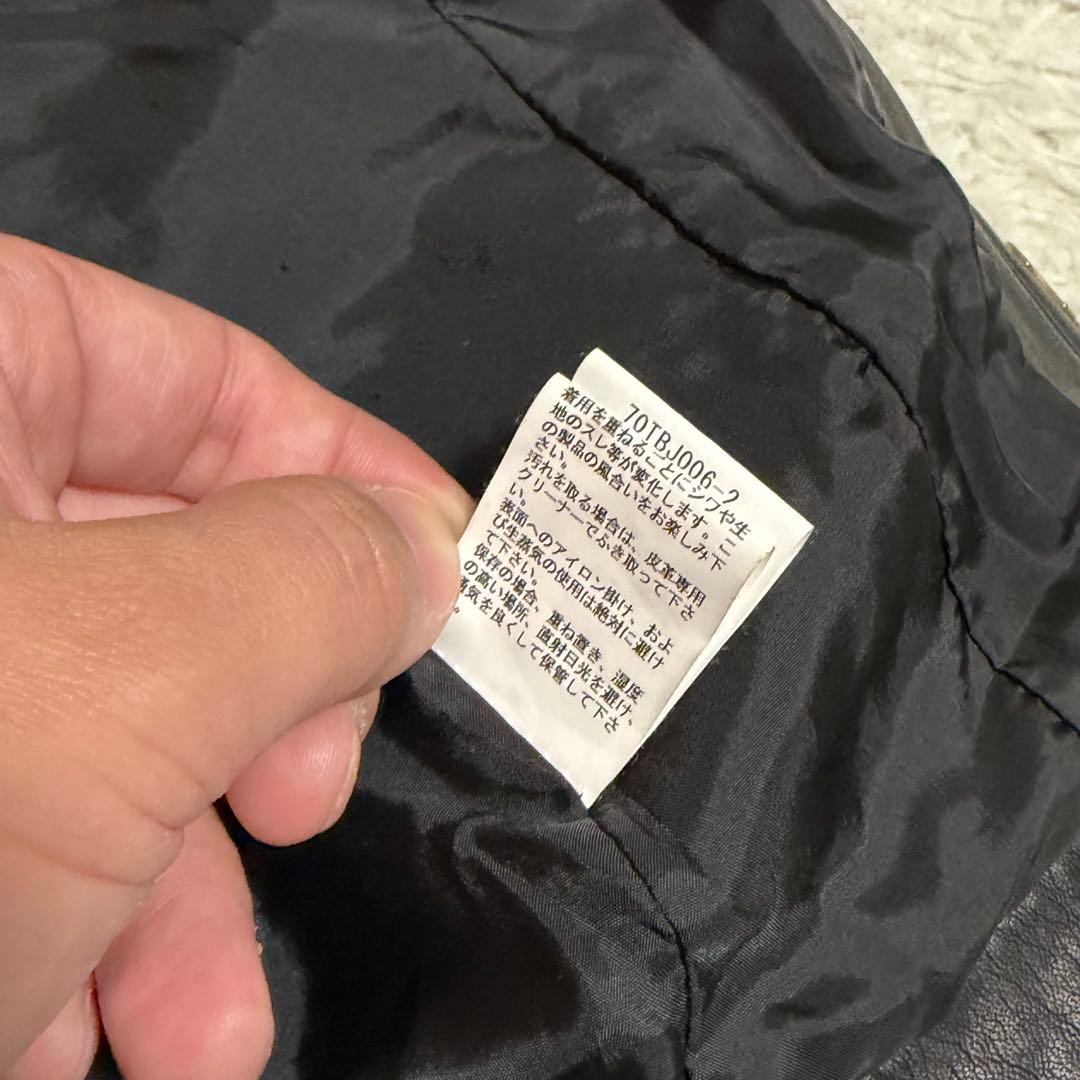 激レア ブラックミーンズ シングルライダースジャケット ノーカラー 短