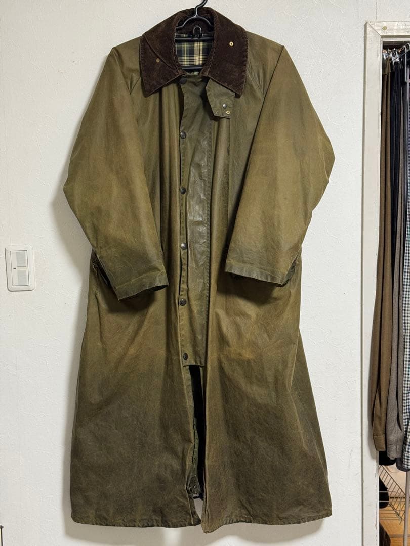 80s Barbour Burghrey オイルドジャケット　42 80s Barbour Burghrey オイルドジャケット 42 - メルカリ