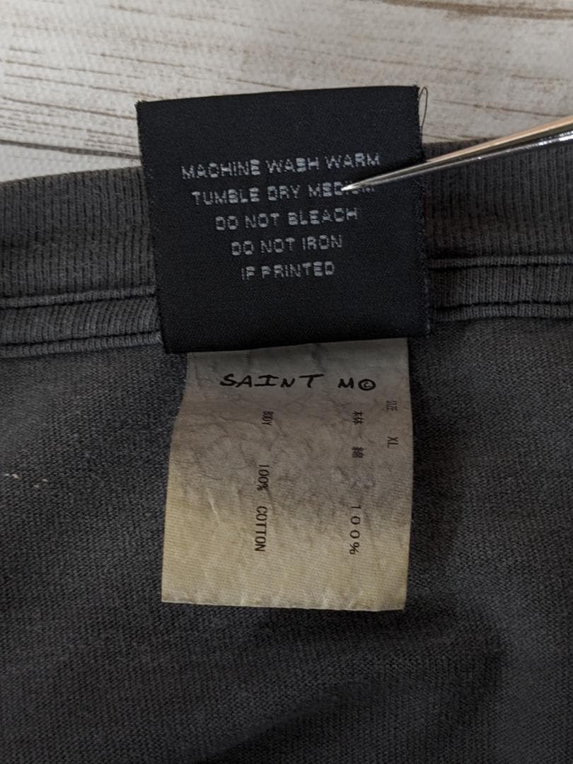 セントマイケル/両面プリントT/ヴィンテージ加工/SIZE XLビッグ