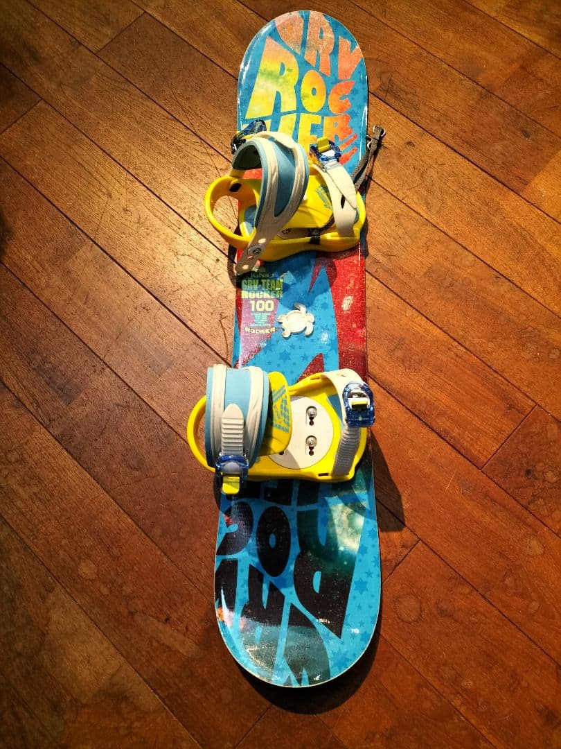 IGNIO GRV-TEAM ROCKER 100cm スノーボード キッズ 7-8使用 キッズスノーボード120cm IGNIO GRV×バイン×ブーツ - メルカリ