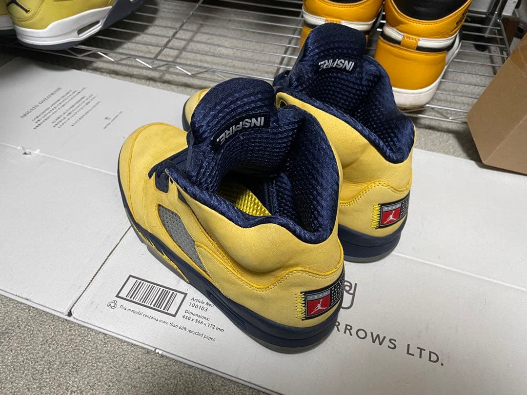 靴 NIKE AIR JORDAN 5 \"MICHIGAN\"