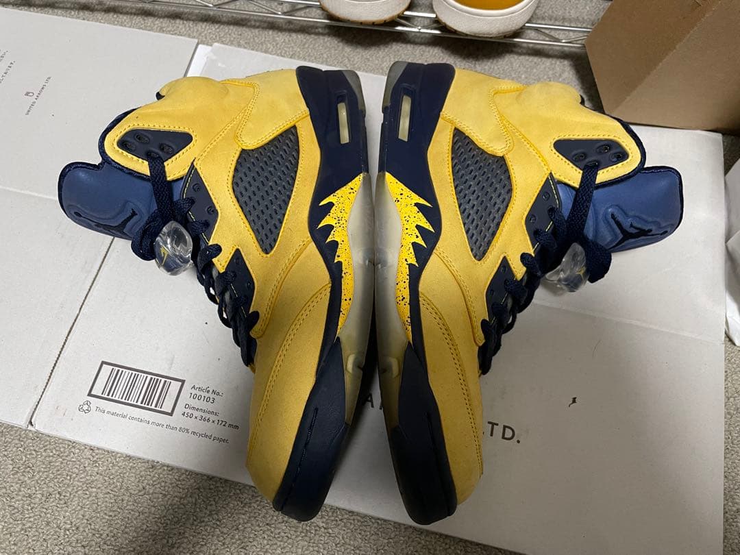 靴 NIKE AIR JORDAN 5 \"MICHIGAN\"