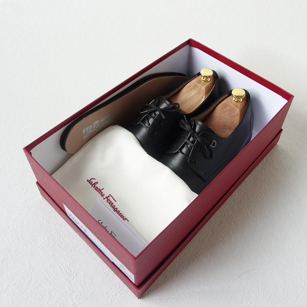 【フェラガモ】 SPENCER レースアップシューズ 8.5 (26.5cm)