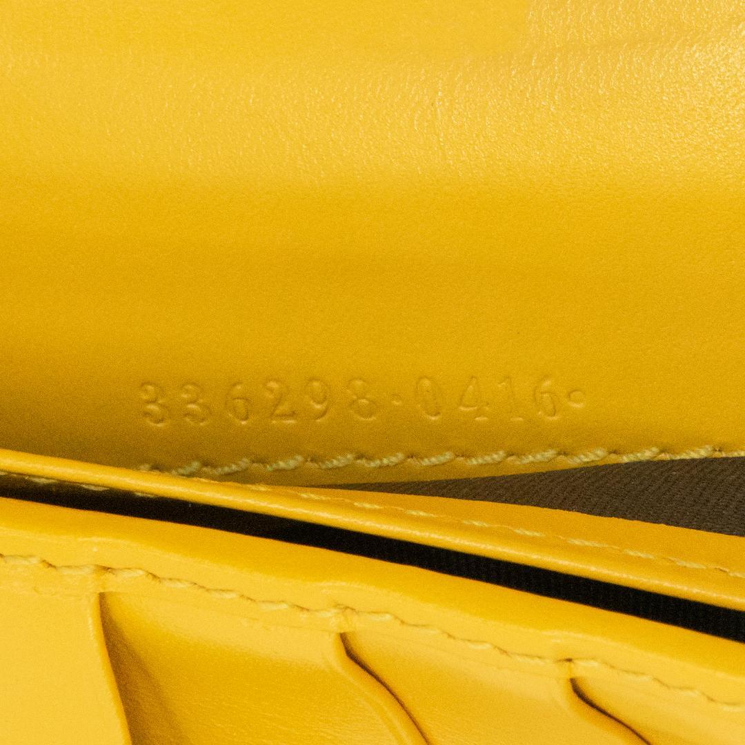 本物 グッチ 長財布 ダブルファスナー メンズ ディアマンテ 黄色 レア