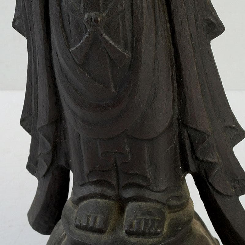 仏教美術 古銅 観音菩薩立像 仏像 V 9601