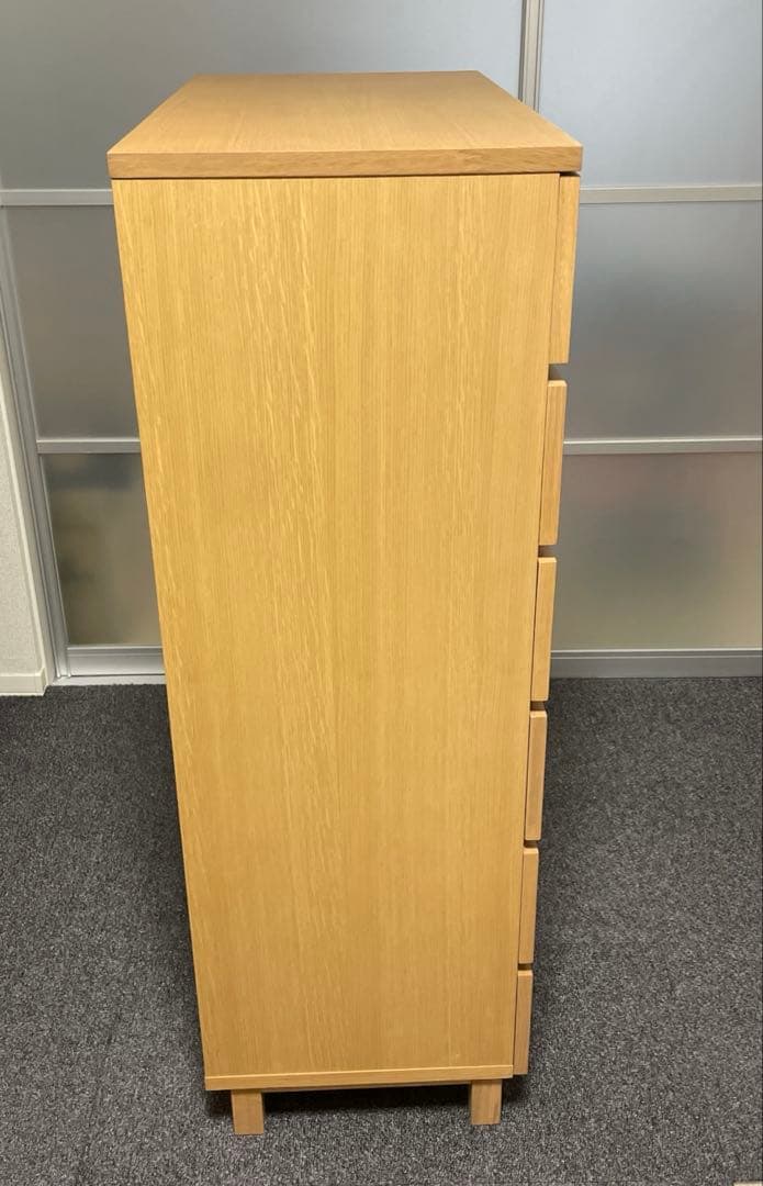 無印良品 オーク材チェスト6段ワイド 廃盤 幅800 mm ② ※商品の説明