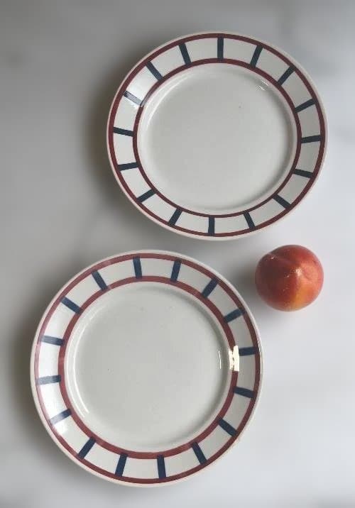 2枚組 バドンヴィレー バスク皿 フランスアンティーク - メルカリ