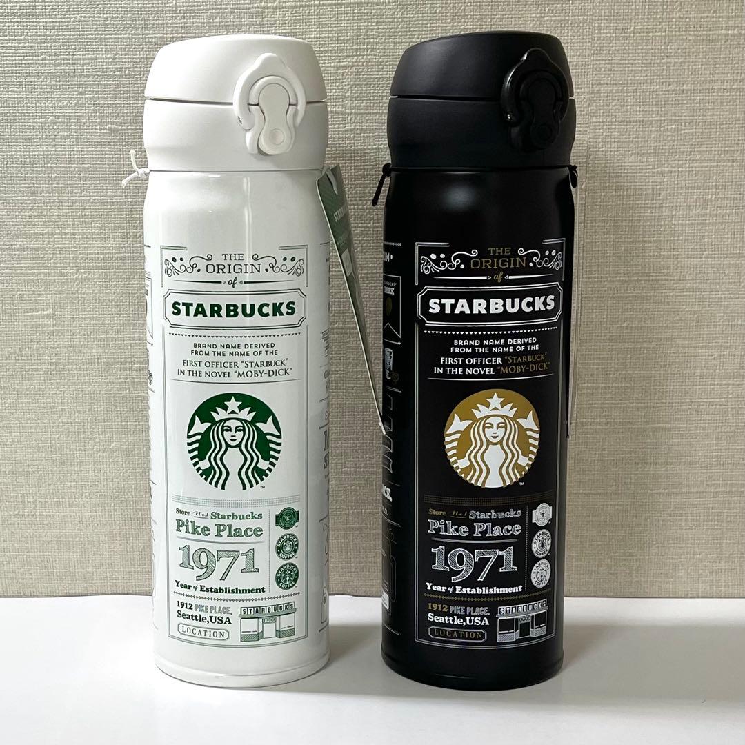 スターバックス 水筒 500㎖ ホワイト・ブラック セット【スタバ韓国】 韓国スタバ☆25th Anniversary Kinto Dayoff Tumbler 500ml (Starbucks