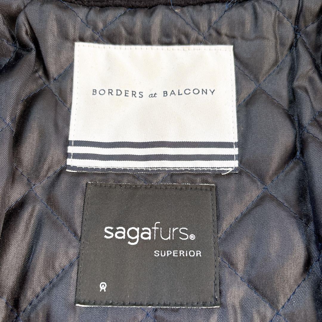 定価18万✨ボーダーズアットバルコニー カシミヤ混ダッフルコート