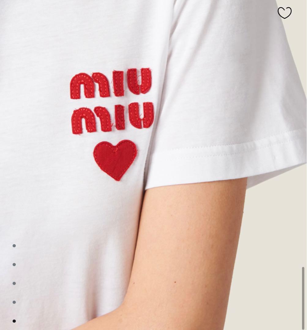 miu miu Tシャツ xs 新品同様 - メルカリ