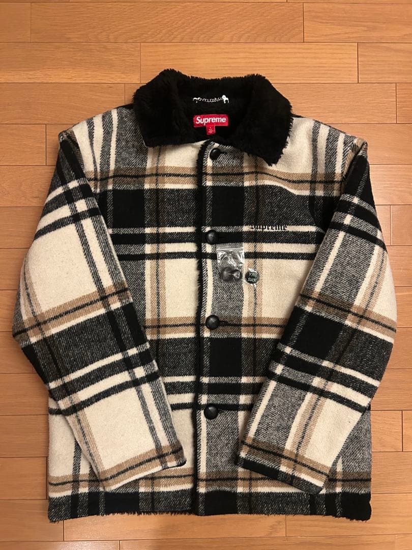 ジャケット・アウター Supreme Plaid Car Coat \"Cream\"