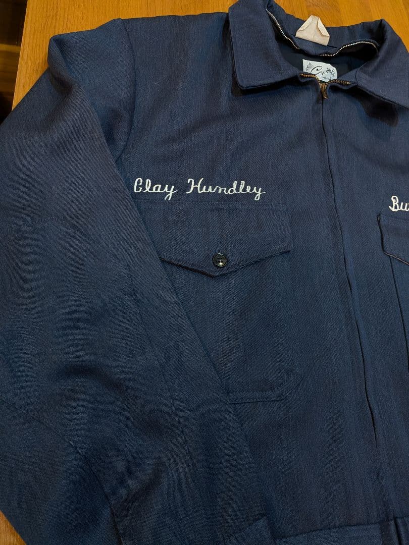 希少60s Capital ワークジャケット ウィップコード ウールギャバ
