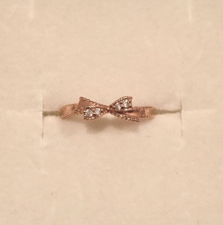 ジルスチュアート グログランリボンリング K10 - メルカリ