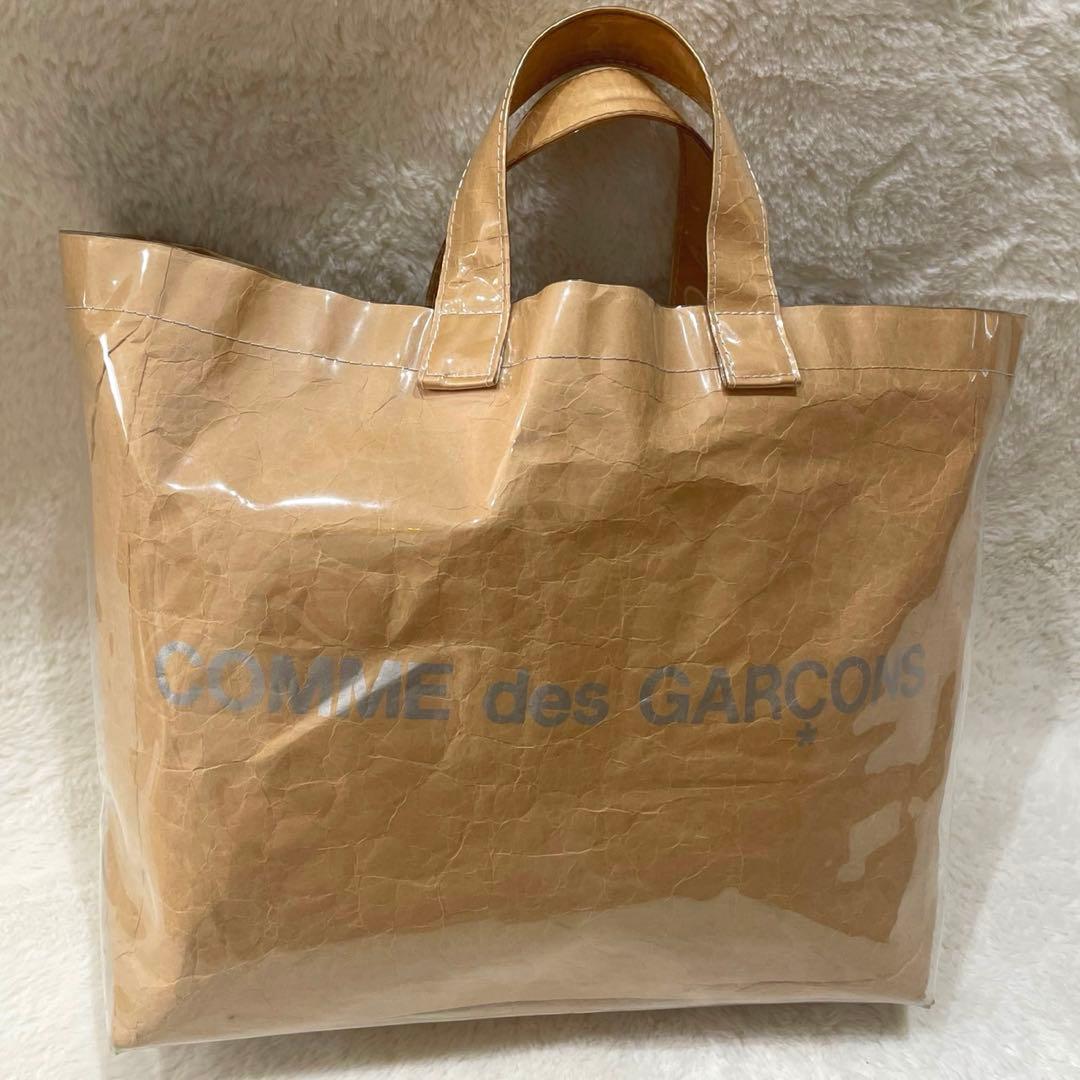 COMME des GARCONS ギャルソン紙袋 ビニール トートバッグ大容量