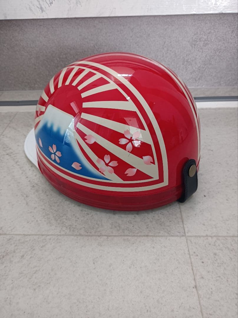 カスタムコルク半 赤アイボリー富士日章 桜花 カスタムコルク半 赤