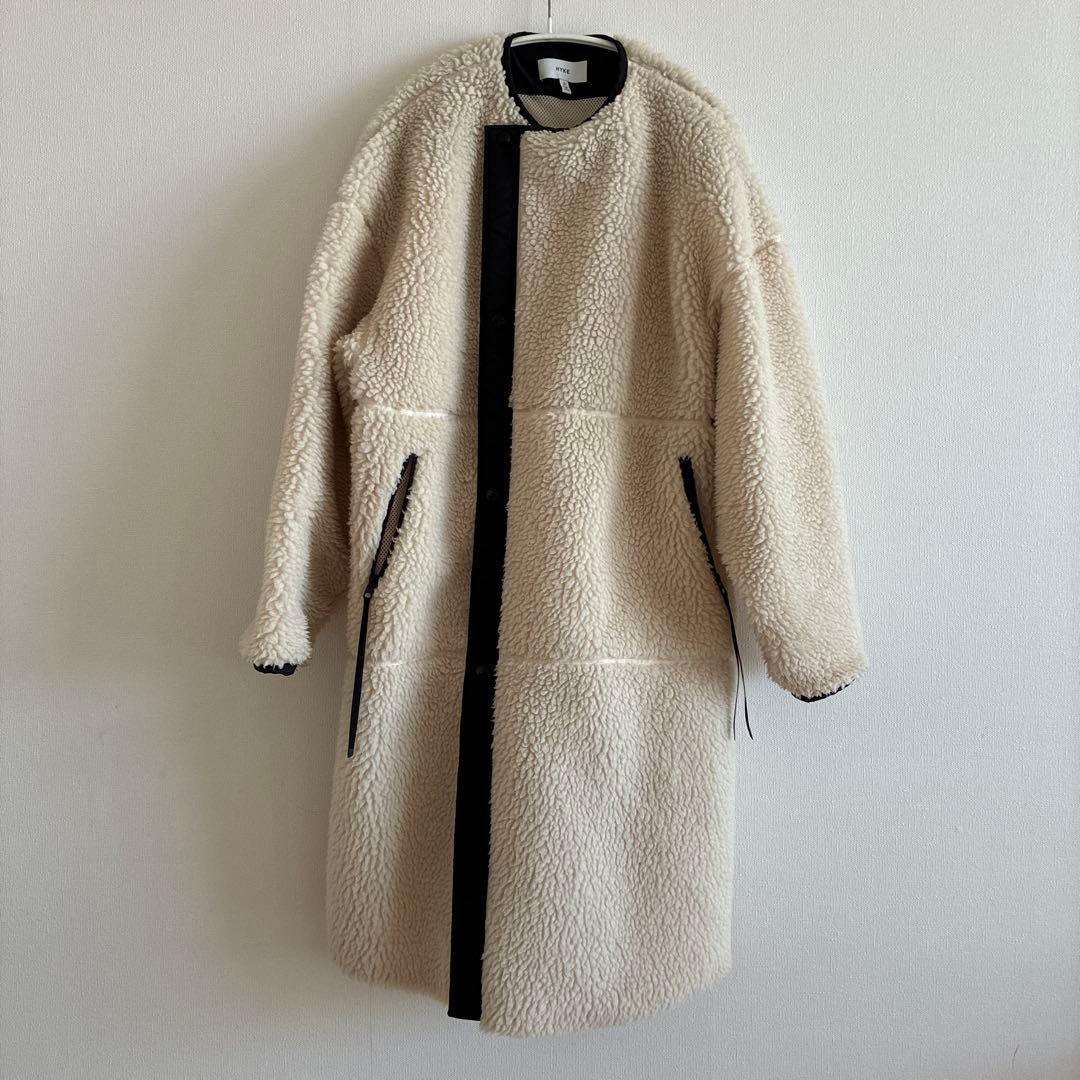 HYKE ♡ ボアロングコート - メルカリ