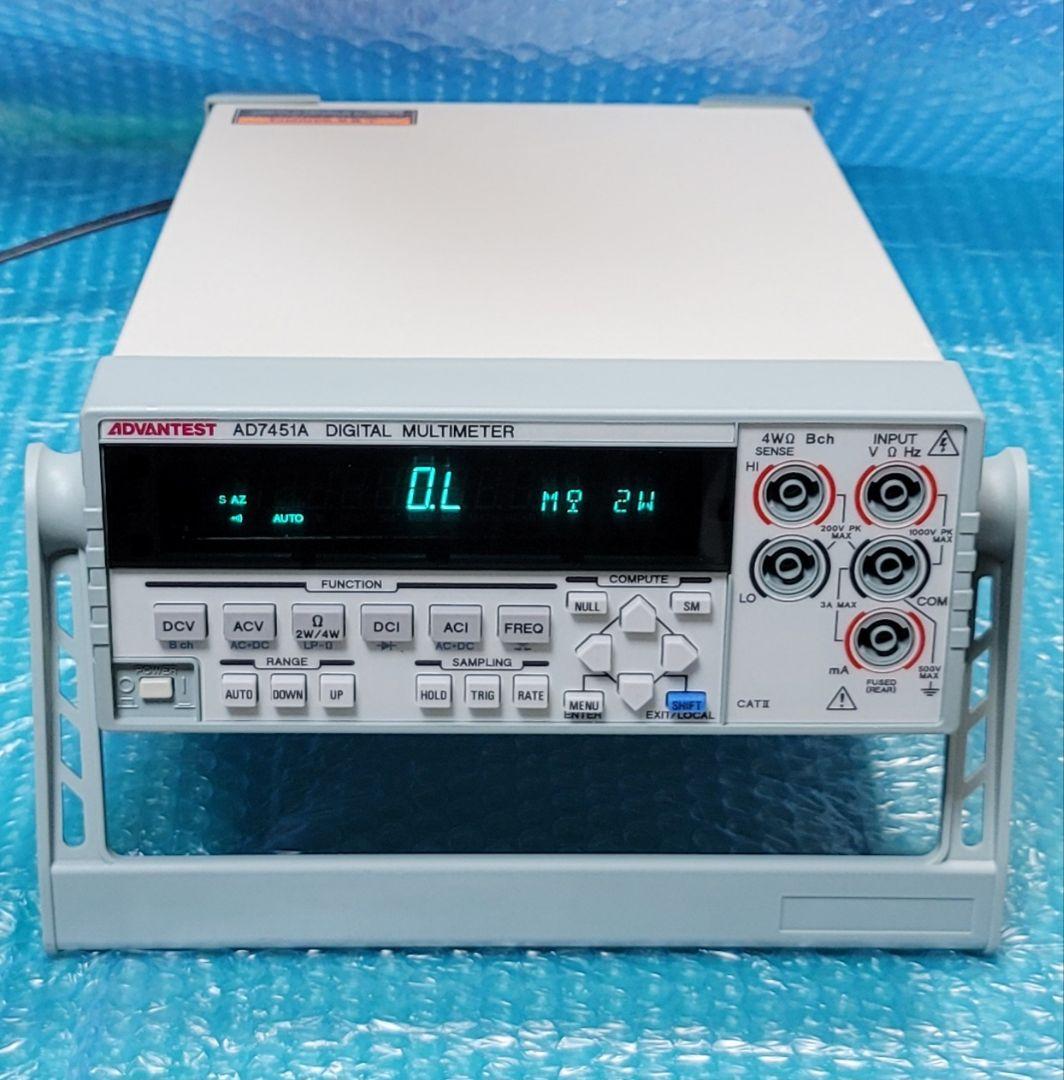 動作良好 ADVANTEST AD7451A デジタルマルチメーター 動作良好 ADVANTEST AD7451A デジタルマルチメーター 7461A/7461P