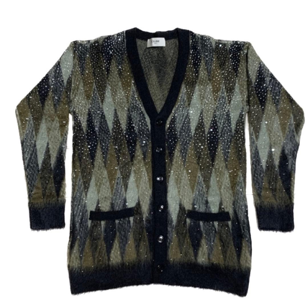 vintage モヘアニットVネックニット60s カーディガン深水光太