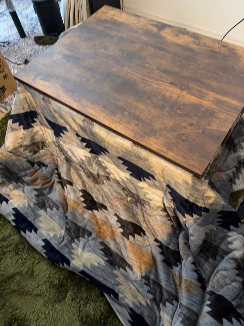 ニトリ　ダークブラウン木製こたつセット ニトリ ダークブラウン木製こたつセット