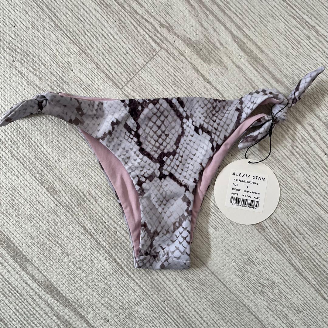 ALEXIA STAM パイソン柄ビキニ S - メルカリ