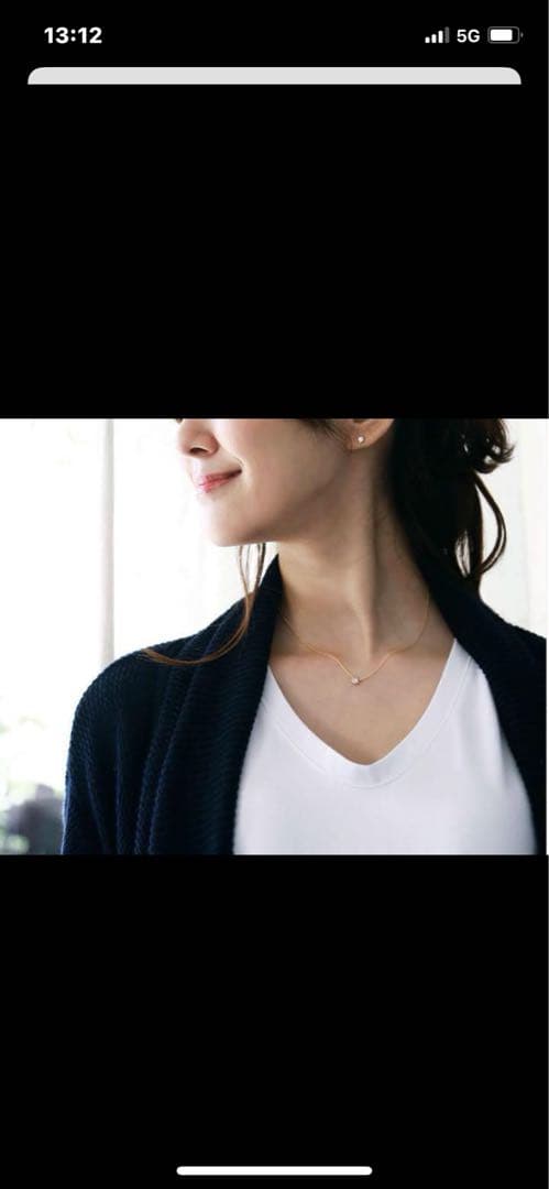 オレフィーチェ トゥワイスダイヤモンド 0.2ct k18 ゴールド ネックレス