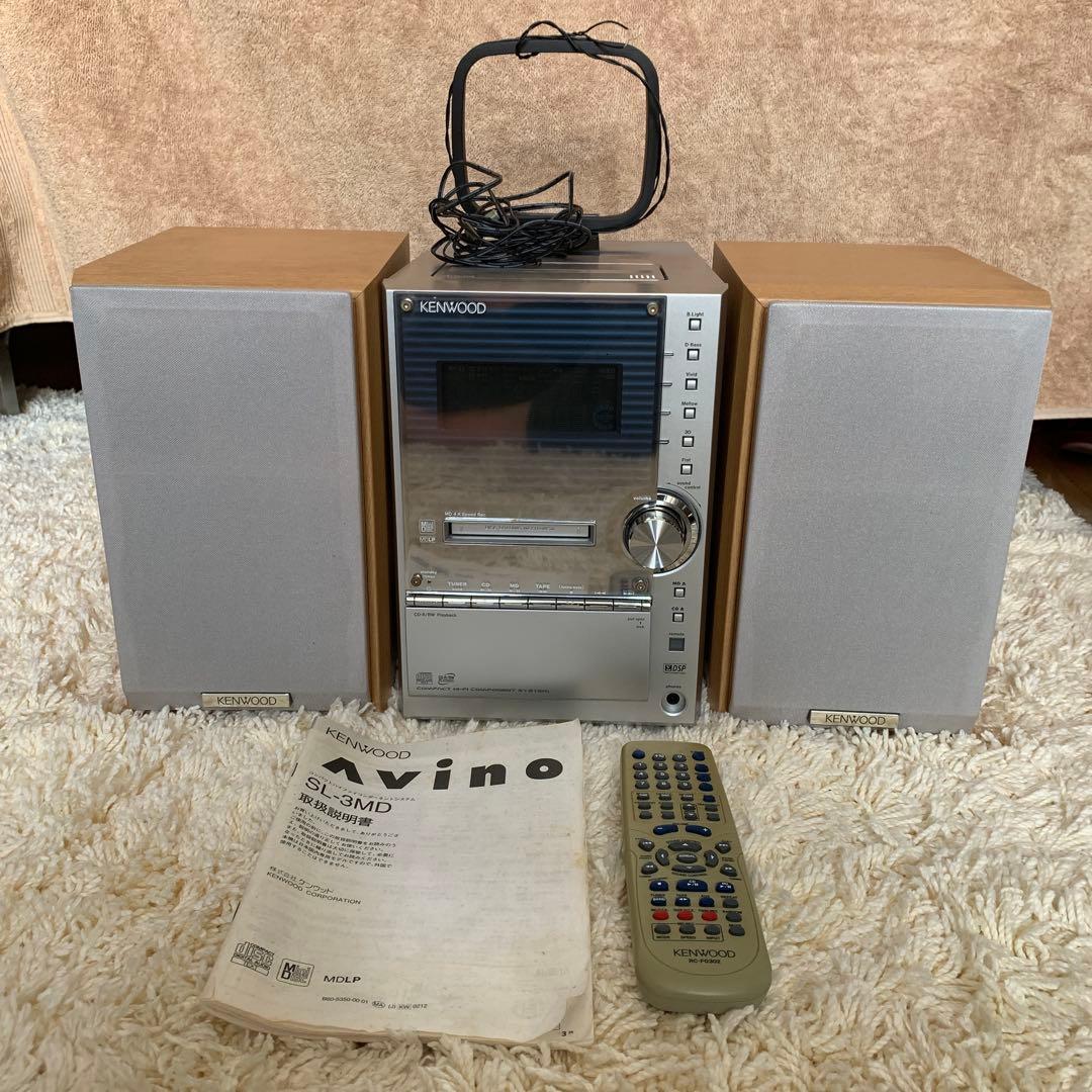 美品】KENWOOD ケンウッド ミニコンポ SL-3MD カセット視聴可 - メルカリ