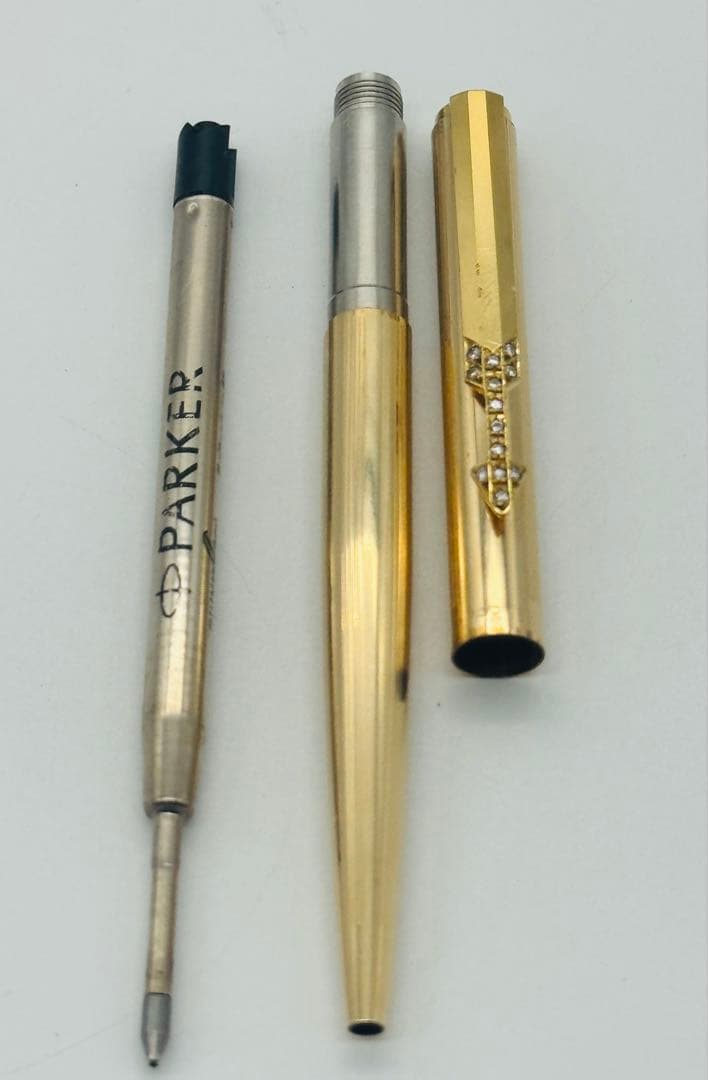 ☆再値引き☆ Parker ゴールドボールペン ダイヤ13石 希少 特注モデル